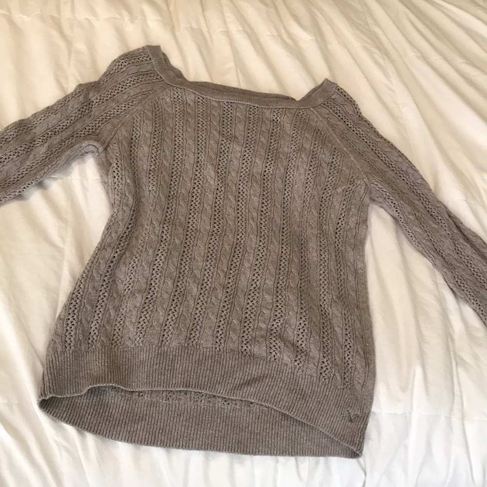 beige cozy sweater